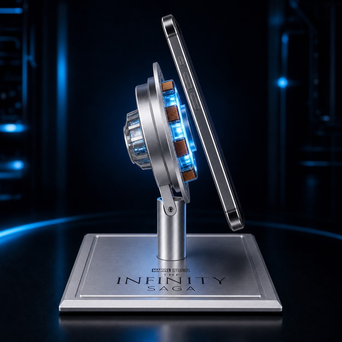 Arc Reactor Magnetic Wireless Charging Stand