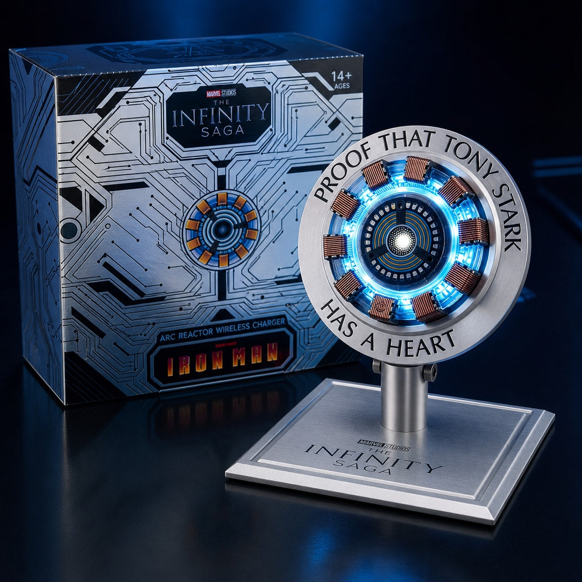 Arc Reactor Magnetic Wireless Charging Stand